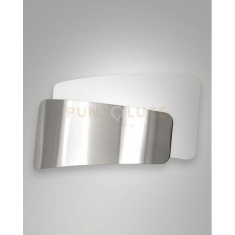 SLANE APPLIQUE NICHEL SATINATO IN METALLO E VETRO 1 LUCE ATTACCO E27