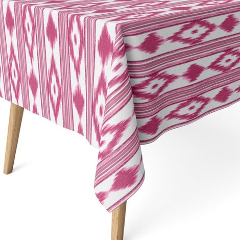 Nappe Anti-Taches enduite Coton rectangulaire 300x140 Islas Rose (1/5)