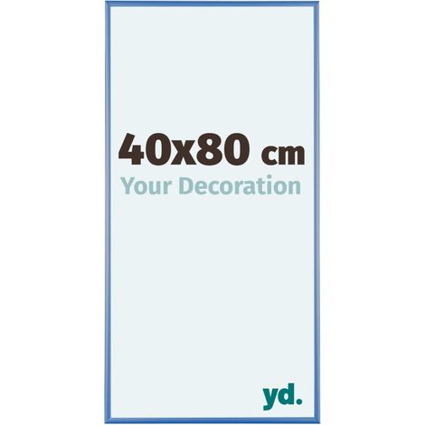 yd. - Cadre photo 40x80 - Bleu Acier - Aluminium - Kent