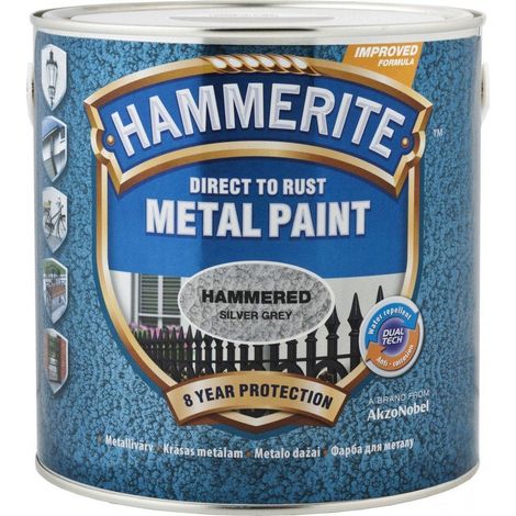 Hammerite Antykorozyjna peinture grise finition martelée 2,5L (1/2)