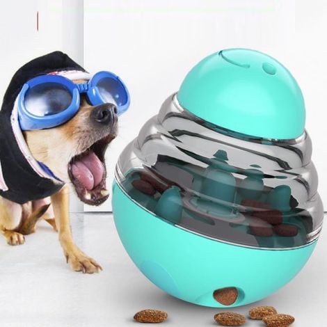 Verseur de nourriture pour chien super mignon sans pointe – Éducatif interactif, intelligent et sain, adapté à toutes les races de chiens – Trou de déversement réglable pour un plaisir et un apprentis (1/5)
