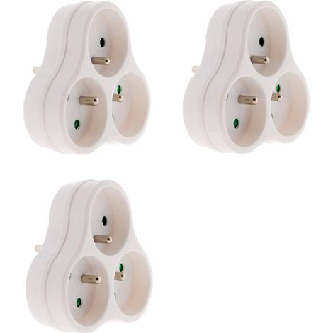Triplite 3x 16A triangulaire - Blanc (1/5)