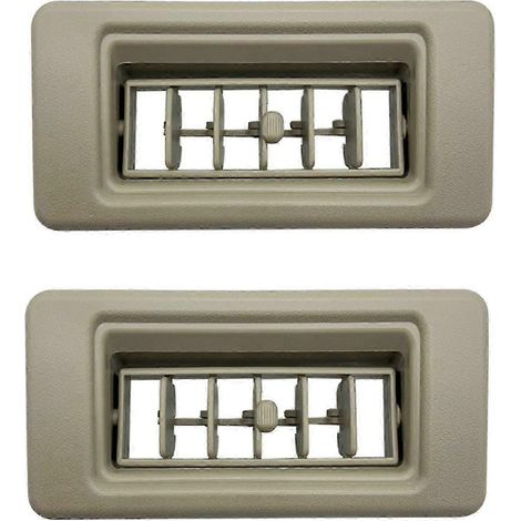 Deux buses de grille de ventilation de climatisation montées sur le toit MR360996 et MR360997, compatibles avec Pajero V33, V43, V45, V73 et V75 en beige OS. (1/5)