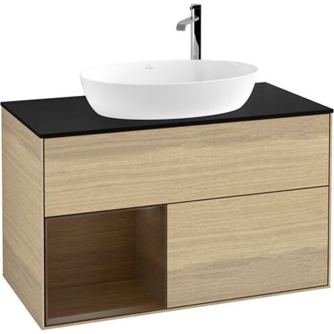 Villeroy & Boch F892GNPC Meuble sous-lavabo Finion F89 (1/2)