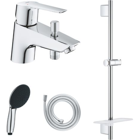 Pack mitigeur BD mécanique GROHE Quickfix Start + Douchette Vitalio Start 110 + Barre Quickfix Vitalio Smartactive + Flexible