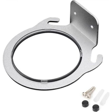 Support mural pour sèche-cheveux en aluminium, 8 cm (couleur : argent) (1/4)