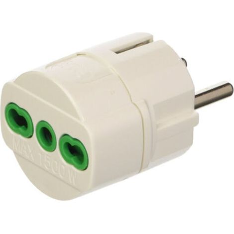 Adaptateur Avec Fiche Allemande Schuko Et Prise Bosch Reduction A Deux Broches 10-16a