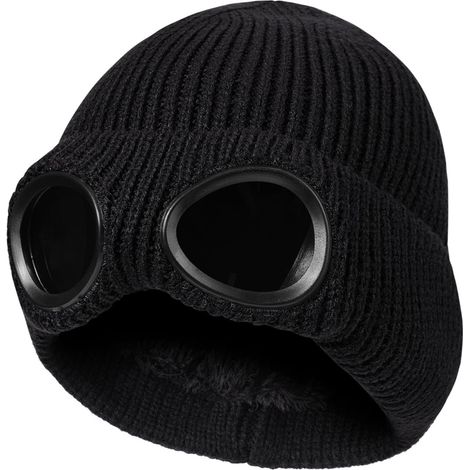 Skimuts - Fleecegevoerd - Winddicht - Voor Skiën Wandelen Fietsen Motor - Unisex - Zwart - 1 Pièce (1/5)