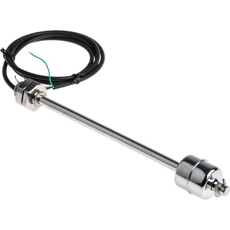 Capteur de niveau  à flotteur RS PRO, Intérieur, sortie NO/NF, en Acier inoxydable, câble 1m ( Prix pour 1 )