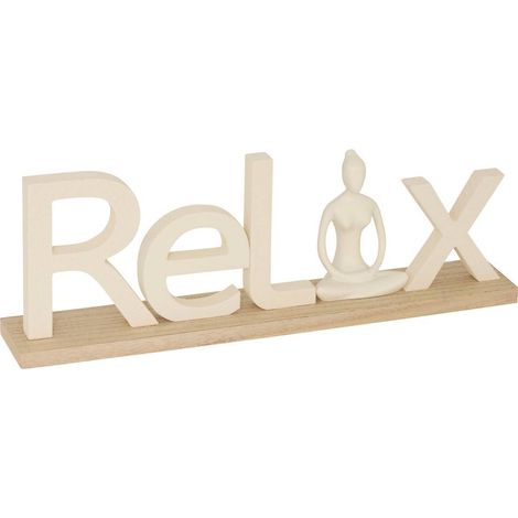 Wort zum Aufstellen Yogi 36x6cm - Weiß (1/4)