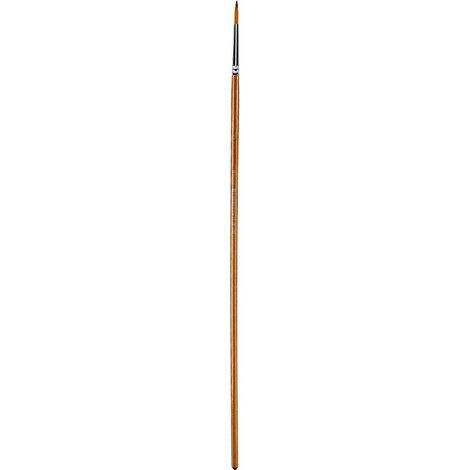 Pinceau de qualité professionnelle pour peinture à l'huile, acrylique et aquarelle, à poils souples en nylon, manche ergonomique en bois, multicolore. (1/5)