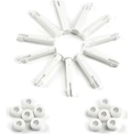 Lot de 12 goupilles en plastique, pièces détachées pour piscines Intex, compatibles avec la plupart des piscines tubulaires (rectangulaires/rondes) (6 cm) (1/5)