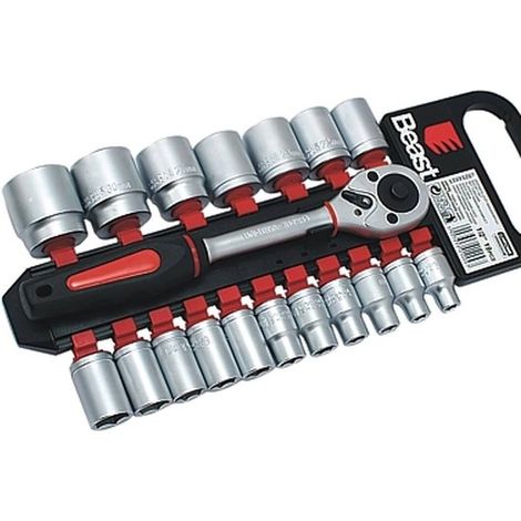 Clés à Douille 8-32 mm 1/2 - Acier - Norme CV 19X - Polyvalence et Précision - Qualité supérieure - Beast