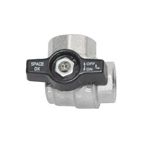 VALVOLA A SFERA ANGOLO FF C/FARFALLA NERA Misura: 3/4"  DN 20