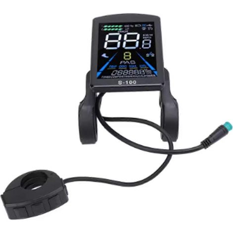 LCD-Bildschirm für E-Bikes 24V 36V 48V 60V 72V Universal 5-polig (1/5)
