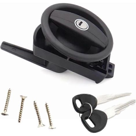 Serrure de porte complète droite avec barillet et 2 clés pour caravane, camping-car et autres véhicules de loisirs Vecam Zadi - Accessoires extérieurs (1/5)