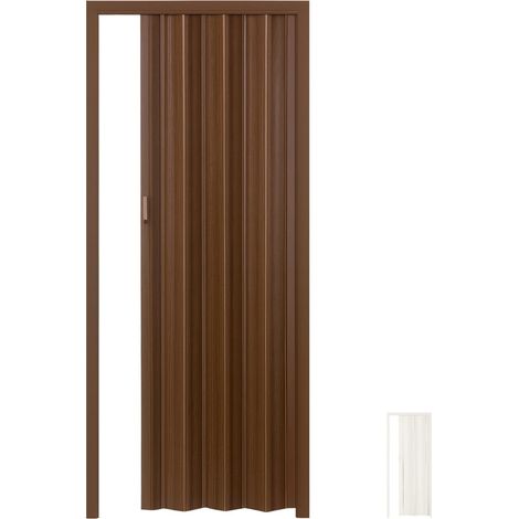Porta a soffietto moderna in PVC senza serratura e chiusura magnetica - Misura 215x84 cm e spessore di 3 cm - Porta a soffietto con maniglia - Colore (1/5)