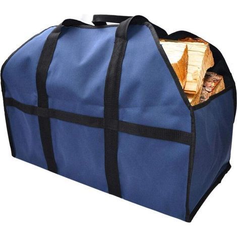 Firewood Carry Bag, Canvas Firewood Storage Bag, Fireplace Log Holder, Tote Bag for Outdoor (1/4)