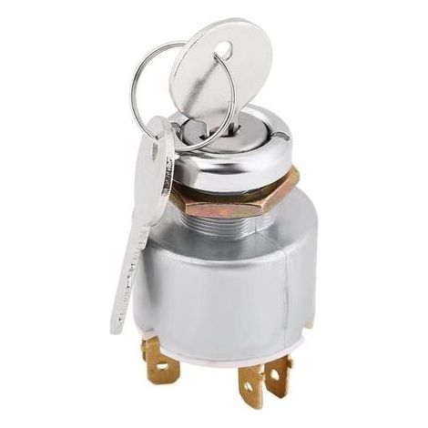 Contacteur d'Allumage, Interrupteur Universel de Démarrage du Moteur 12V Interrupteur de Commande d'Allumage 3 Positions ON OFF avec Clé (1/5)