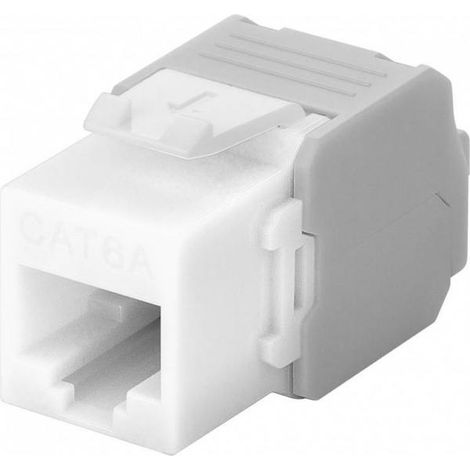 Goobay Frutto Keystone RJ45 Cat6A UTP 500MHz Bianco (1/4)