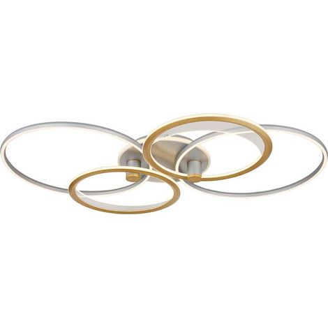Deckenleuchte LED Dimmbar Timer Fernbedienung beweglich Nachtlicht Gold