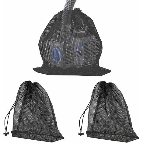 3 PCS Sac en Filet de Filtre de Pompe Sac de Filtre de Pompe d'Étang (1/5)