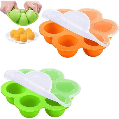 Eiswürfelformen für Babys – 2 Stück – Lebensmittelechtes Silikon – Zur Aufbewahrung von Breien und Milch – 6 ml Portion – Für die Beikost (1/5)