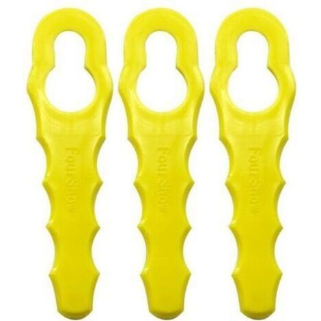 Lot de 100 Lames de Rechange compatible pour Ryobi Coupe Bordure, Têtes Double Lames Dentelées RAC155 RAC157 RAC158- (1/5)