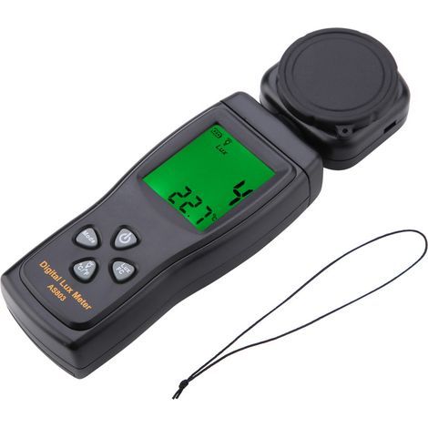 AS803 Mini-Digitallichtdetektor mit LCD-Anzeige - Misst Lux und Temperatur (-10°C bis 60°C) (1/5)