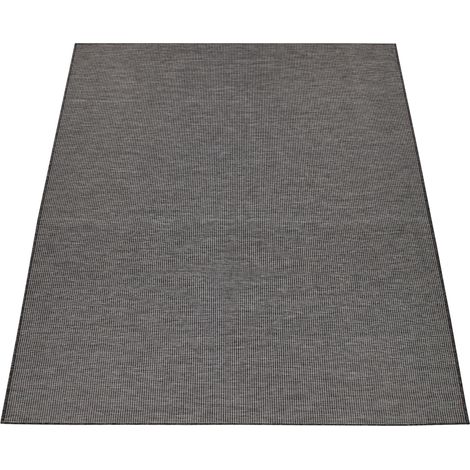 Paco Home In- & Outdoor-Teppich Für Wohnzimmer, Balkon, Terrasse, Flachgewebe In Grau 120x160 cm