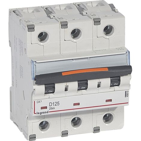 DISJONCTEUR DX³-VIS/VIS-3P-400V-125A-25KA-COURBE D 4,5M LEGRAND 409842