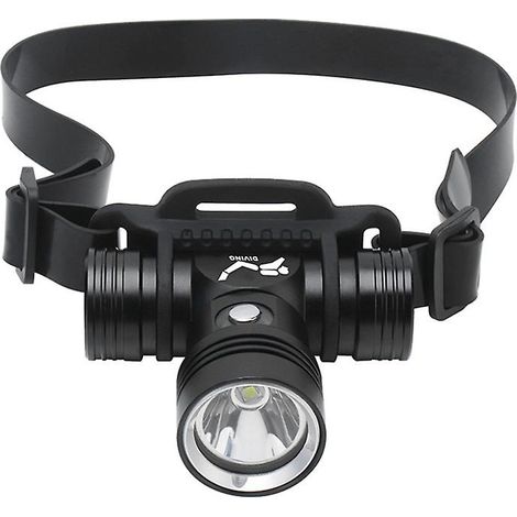 Lampe frontale de plongée rechargeable ultra-lumineuse 80 000 lumens, étanche, pour la natation et la plongée sous-marine - FFY