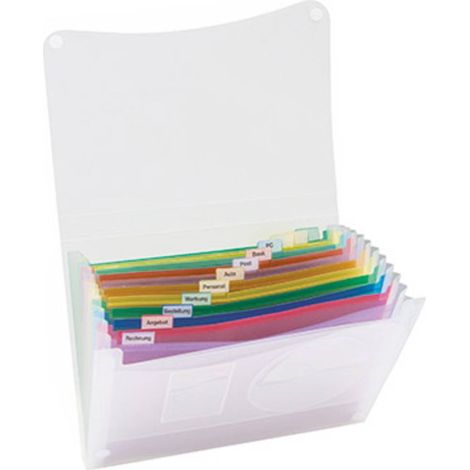 Soennecken Borsa porta documenti a soffietto 370682300 DIN A4 Numero scomparti:13 Translucido 1 pz. (1/3)