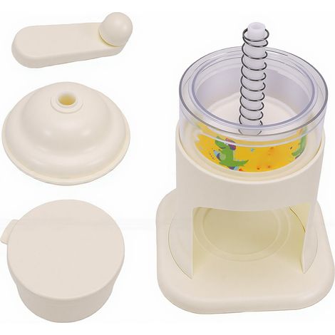 Broyeur à glace manuel à manivelle, machine à granita avec plateau pour la maison et le camping (1/5)