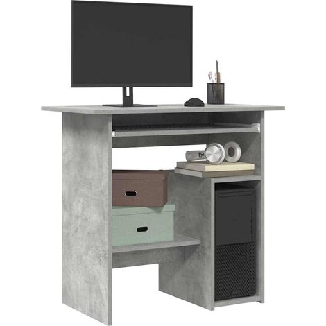 vidaXL Scrivania Grigio Cemento 80x45x74 cm in Legno Multistrato