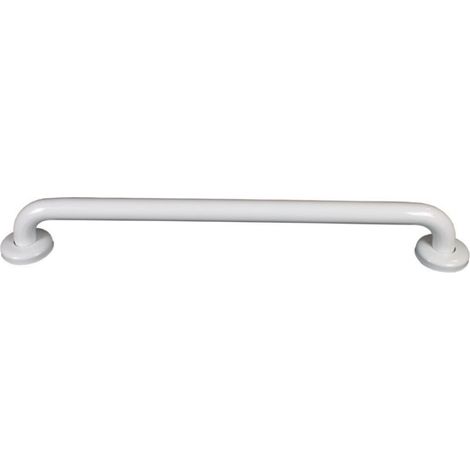 AKW Epoxy Coated Stainless Steel Grab Rail 600mm Length - White