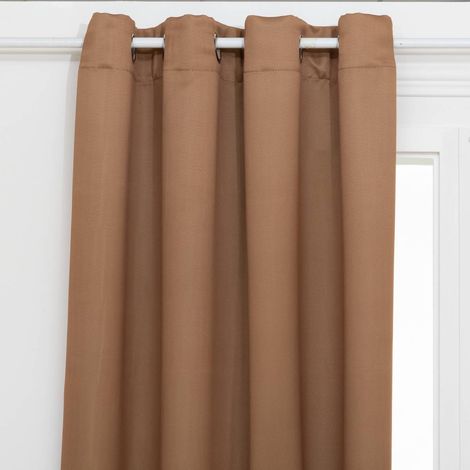 Cortina opaca Odelie canela 140x260cm - Atmosphera créateur d'intérieur