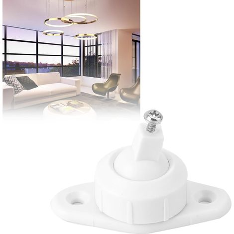 Support Universel de Support de Jambe Courte D'alarme de Sécurité pour Détecteur de Mouvement Infrarouge PIR Mural Blanc Angle Règlable Compatible avec Détecteurs Filaire/Sans Fil