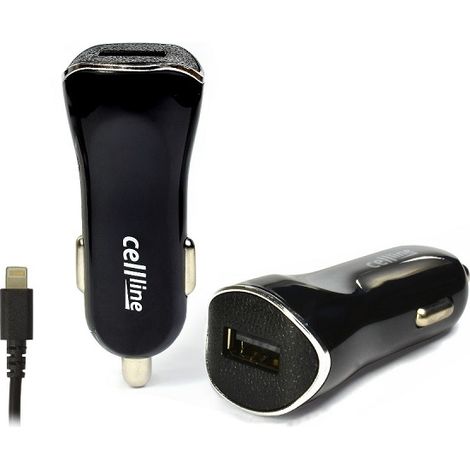Cellline Lad. allein. 1x USB + Lightning 1Ablack/black iPhone 6