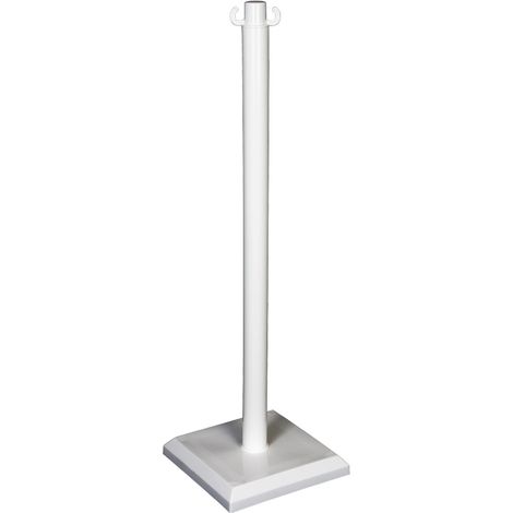 Poteau PVC sur socle lestable Novap - 3 Kg - Blanc (1/5)