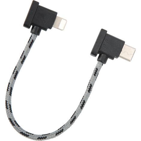 Câble de données coudé USB-C vers port iOS pour télécommande DJI Mavic Air 2/Mini 2 (1/5)