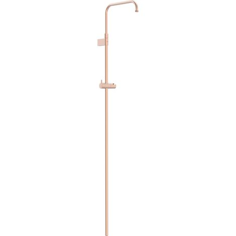 TRES 03464501OPM OVER-WALL Barra Ducha Telescópica Adaptable A Grifo Termostático Mural Con Conexión Compatible Oro Rosa Mate - ref: 03464501OPM