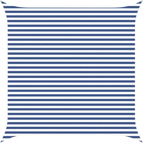 Sun Shade Sail Blue and White 4 x 4 m 100% Polyester Oxford vidaXL