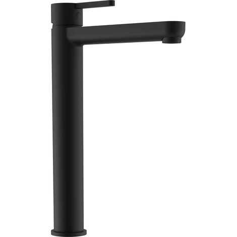 Miscelatore Lavabo Alto senza Scarico in Ottone Nero Opaco Mod. Virna (1/5)