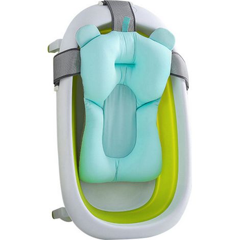 Coussin de bain pour bébé mains libres, filet flottant doux, support de baignoire pour nourrissons (1/3)