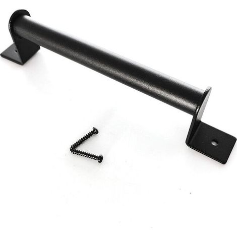 1 Poignée de portail, 23 cm, acier au carbone, noir, pour porte coulissante ou de grange (1/4)