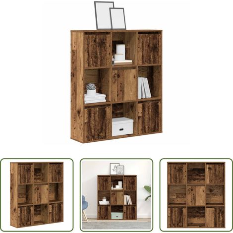 Bücherregal Altholz - Bücherregal Altholz-Optik 89x24x101,5 cm Holzwerkstoff (1/5)