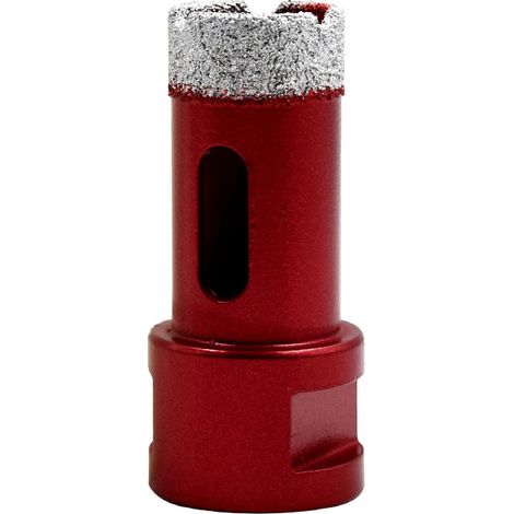 Foret diamanté avec filetage M14, foret à trous creux brasé haute performance pour carrelage/granit/marbre/porcelaine/verre/céramique (22 mm)