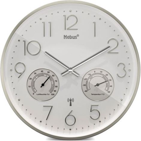Mebus 12989 Funkwanduhr mit Thermo-Hygrometer (1/5)