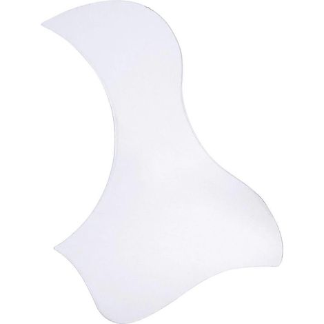 Autocollants de protection anti-rayures transparents personnalisés en forme d'oiseau volant pour guitare acoustique folk de 40 à 41 pouces  accessoires pour le bout des doigts et le baffle.-White